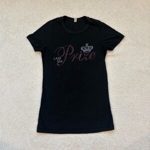 “I Am The Prize” Rhinestone Tee